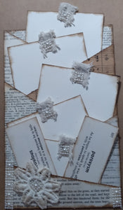 YouTube Project:  Zig Zag Journal Page Made with Book Pages