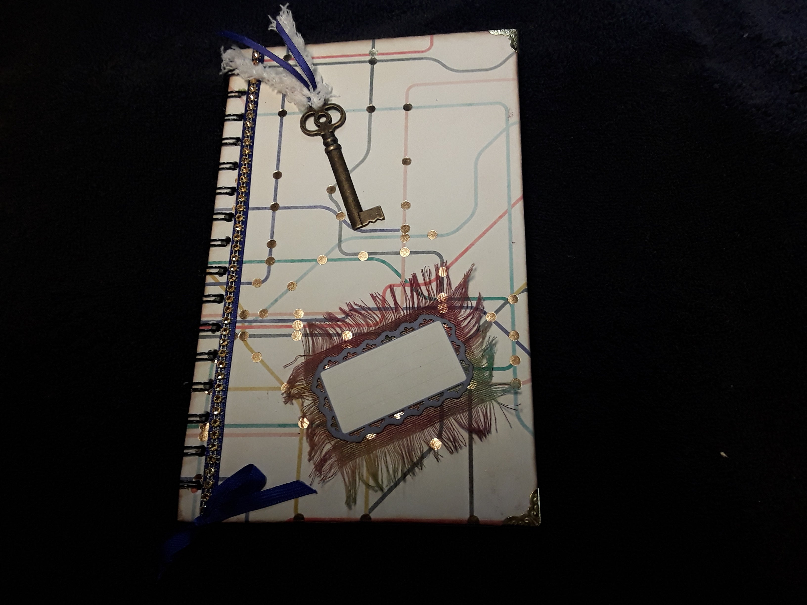 Key to My Crazy World Spiral Journal