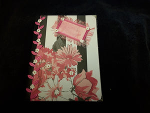 Pink Flowers Bound Journal