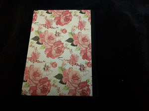 Pink Flowers Bound Journal