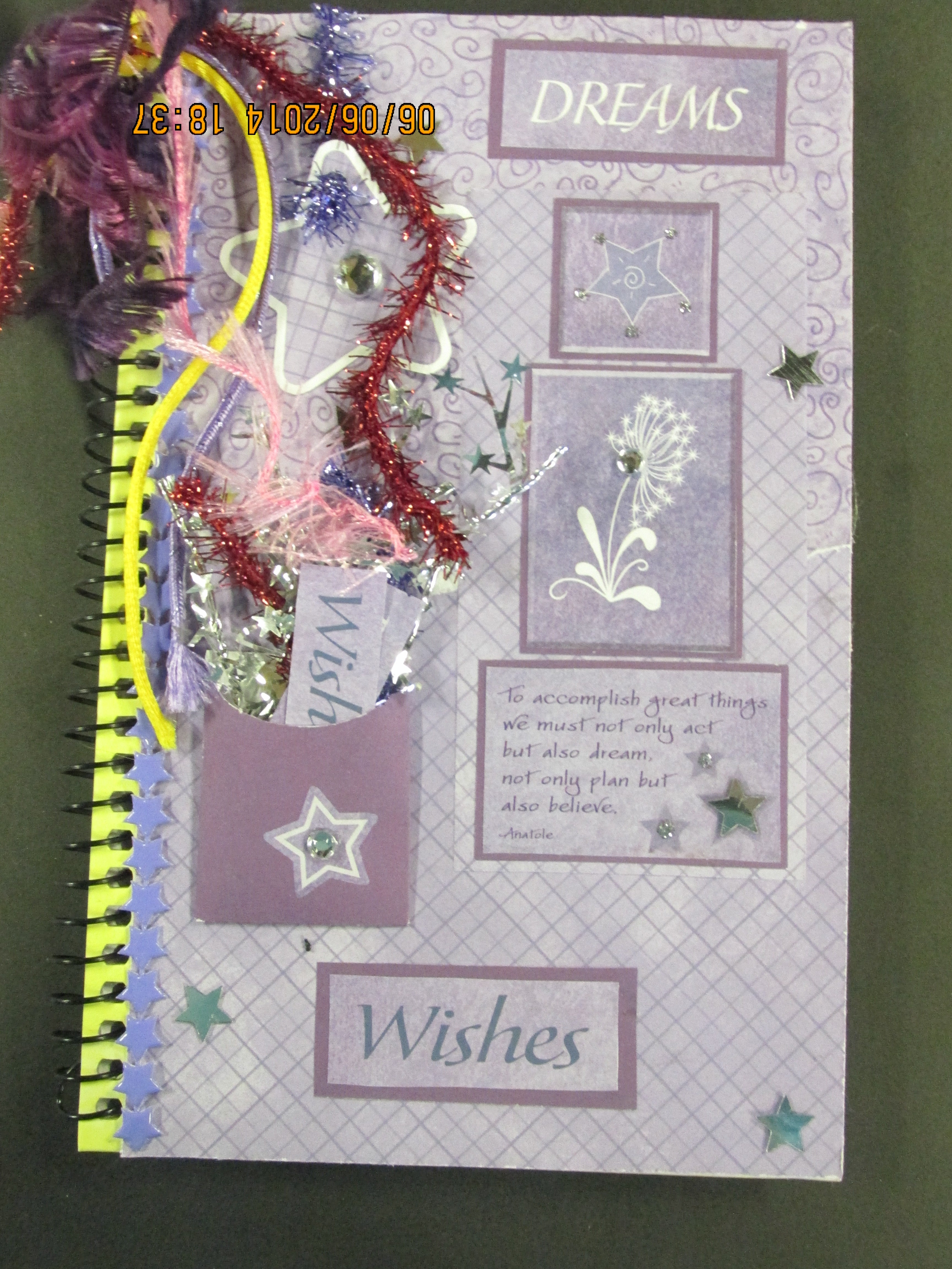 Purple Dreams Spiral Journal