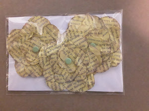 Hand-Cut Book Page Flowers--Shades of Yellow
