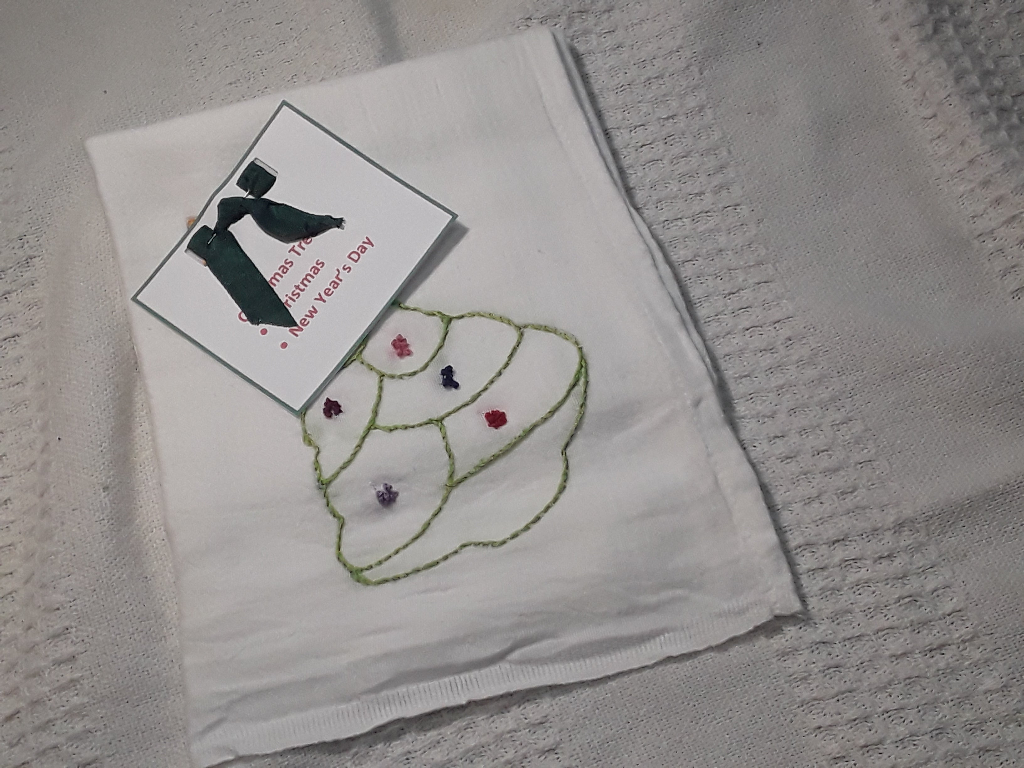 Hand Embroidered Tea Towels