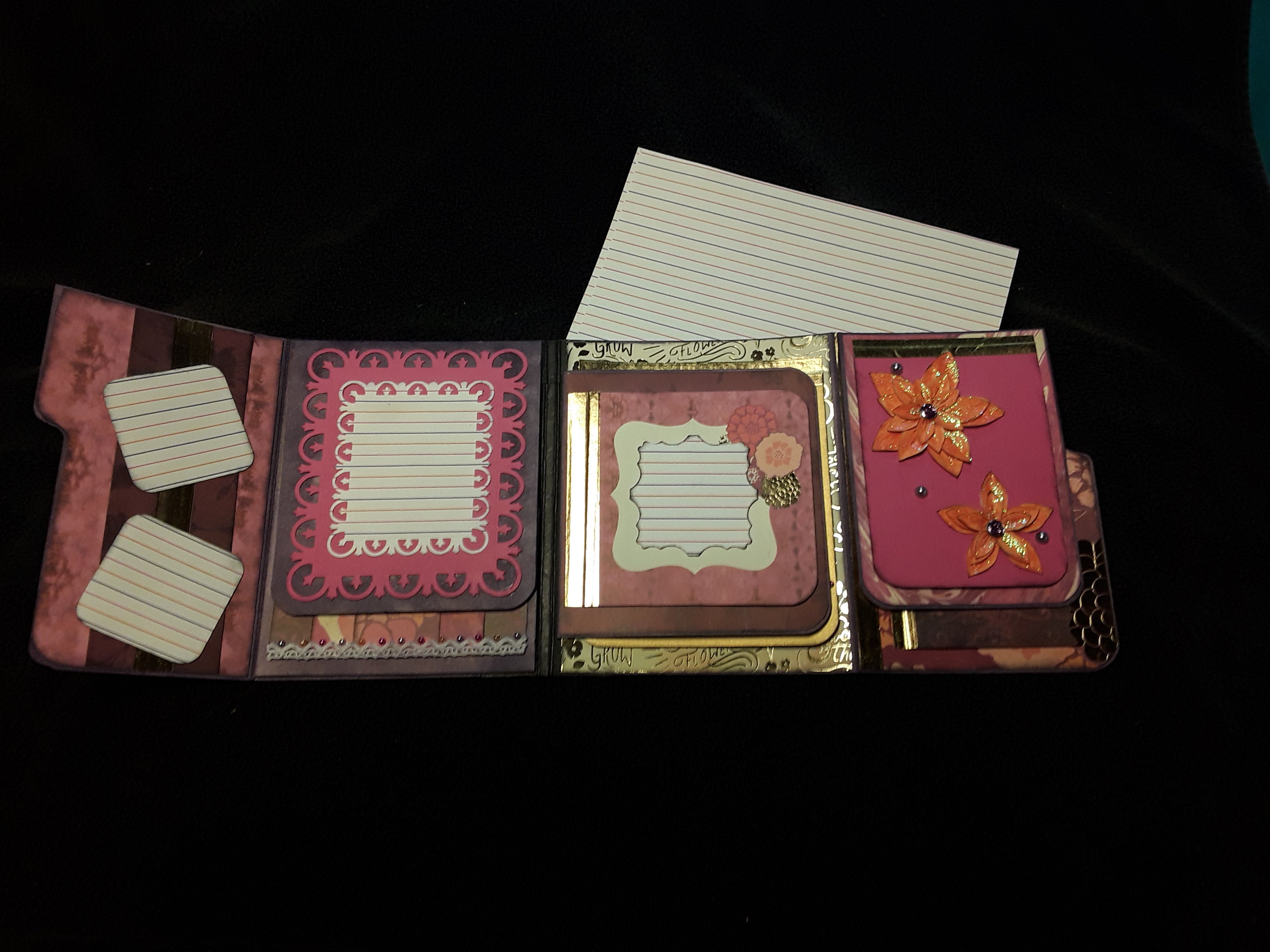 Love File Folder Journal in Purple, Pink, and Orange