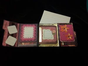Love File Folder Journal in Purple, Pink, and Orange