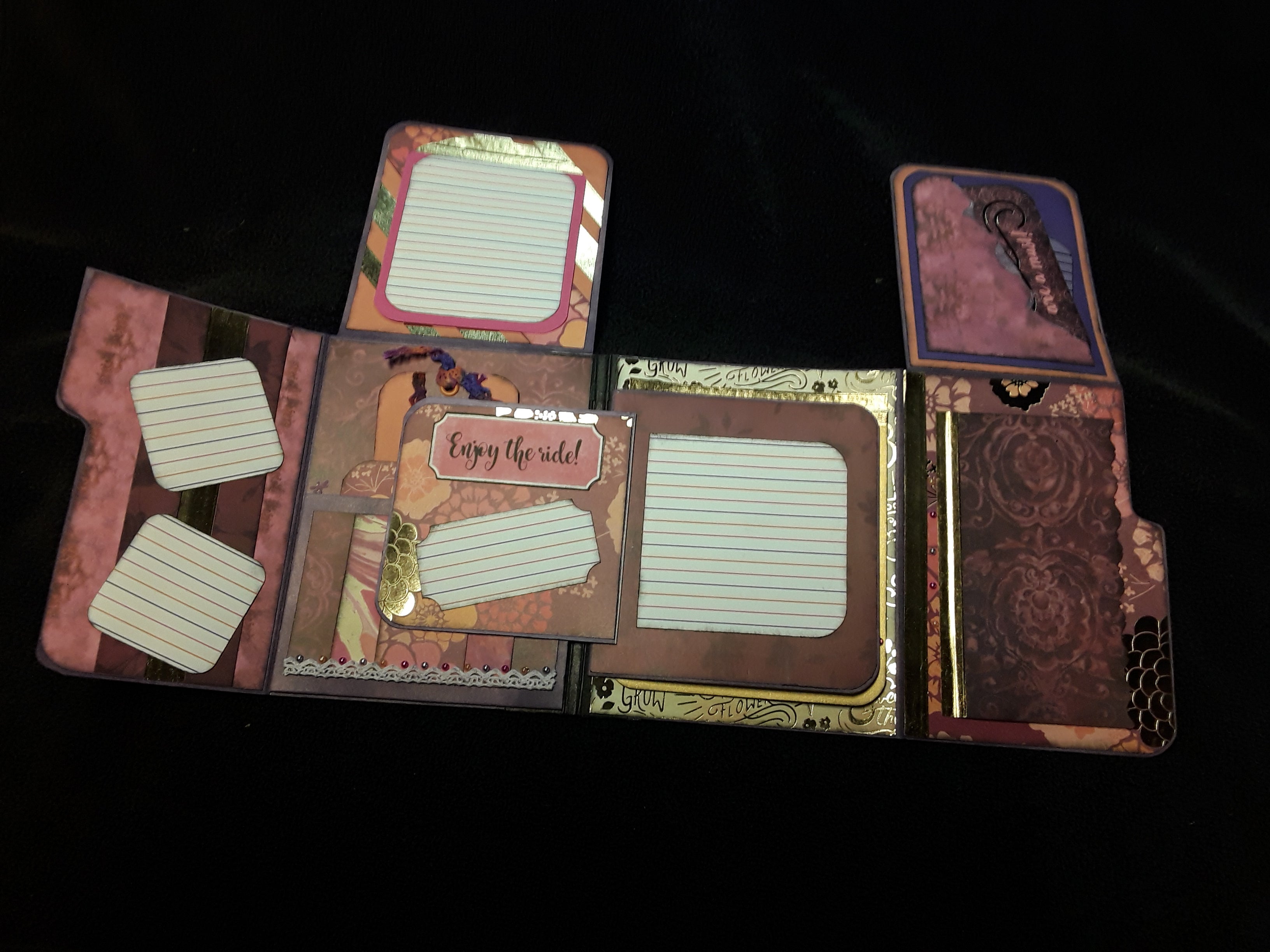Love File Folder Journal in Purple, Pink, and Orange