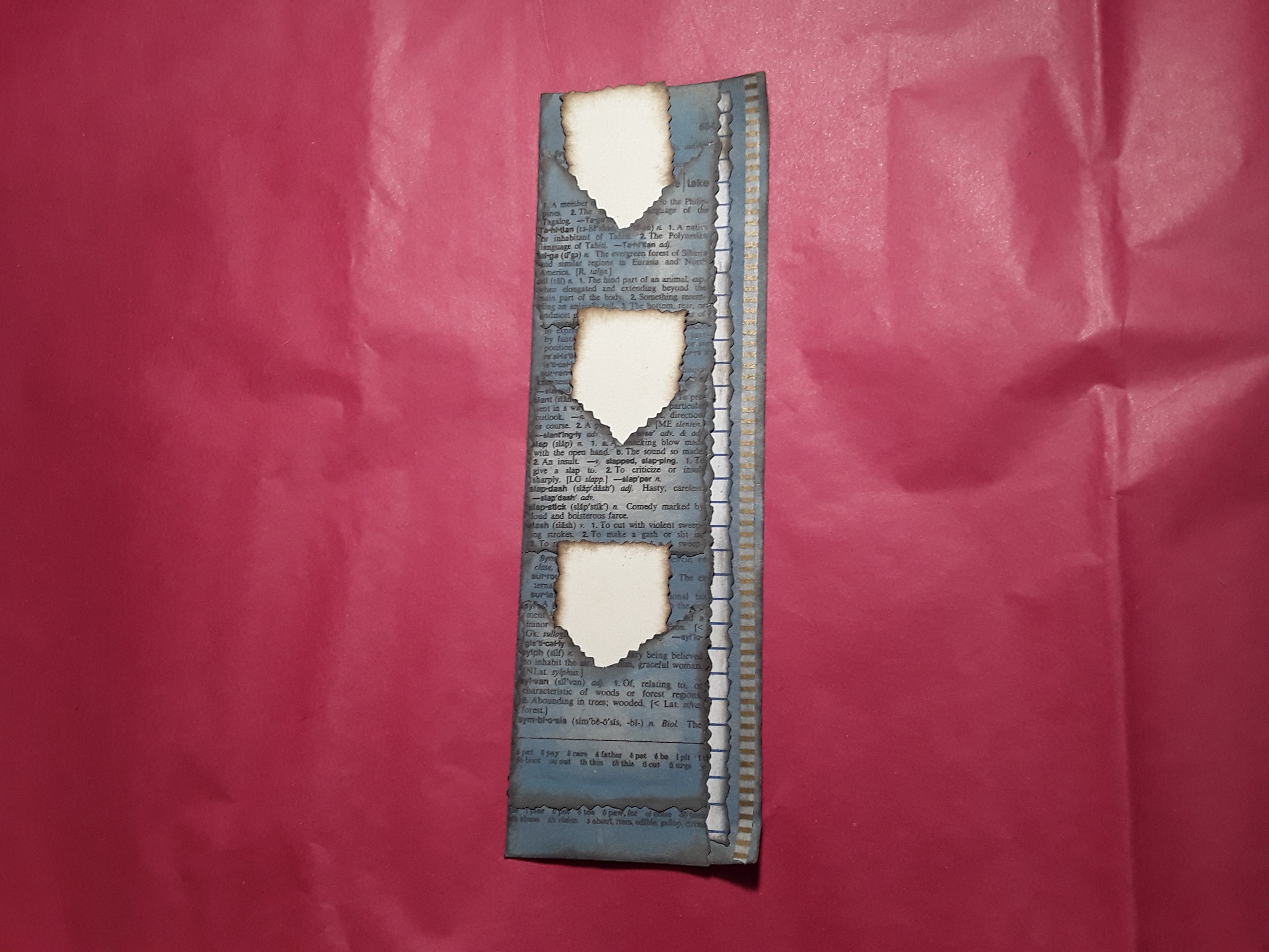 Book Page Stacked Pocket--Blue