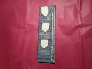Book Page Stacked Pocket--Blue