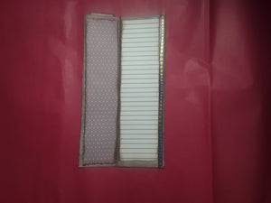 Book Page Stacked Pocket-Purple with Circle Washi Tape
