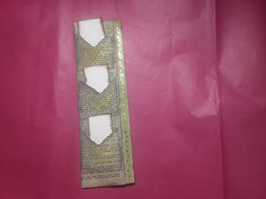 Book Page Stacked Pocket-Green with Green Heart Washi Tape