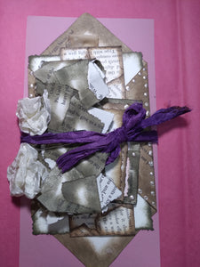 8 Piece Book Page Junk Journal Embellishment Set