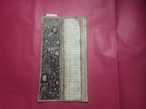 Book Page Stacked Pocket--Green with Green Wavy Washi Tape