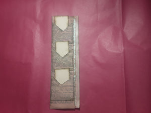 Book Page Stacked Pocket-Pink with Pink and White Washi Tape