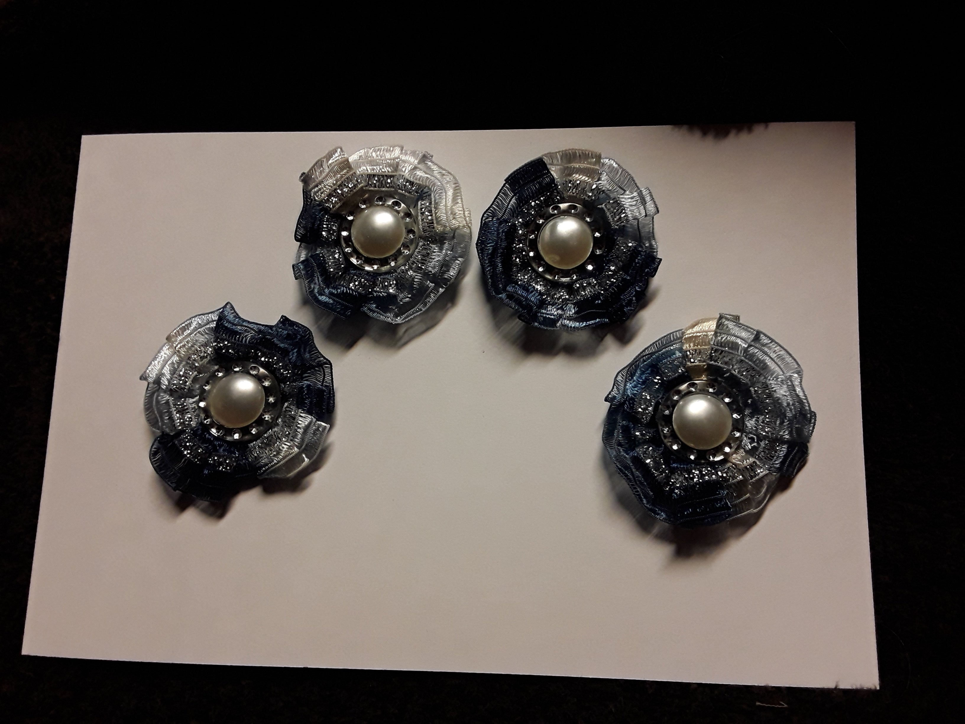 Four Little Button Flowers