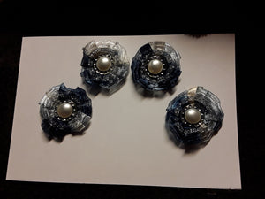 Four Little Button Flowers