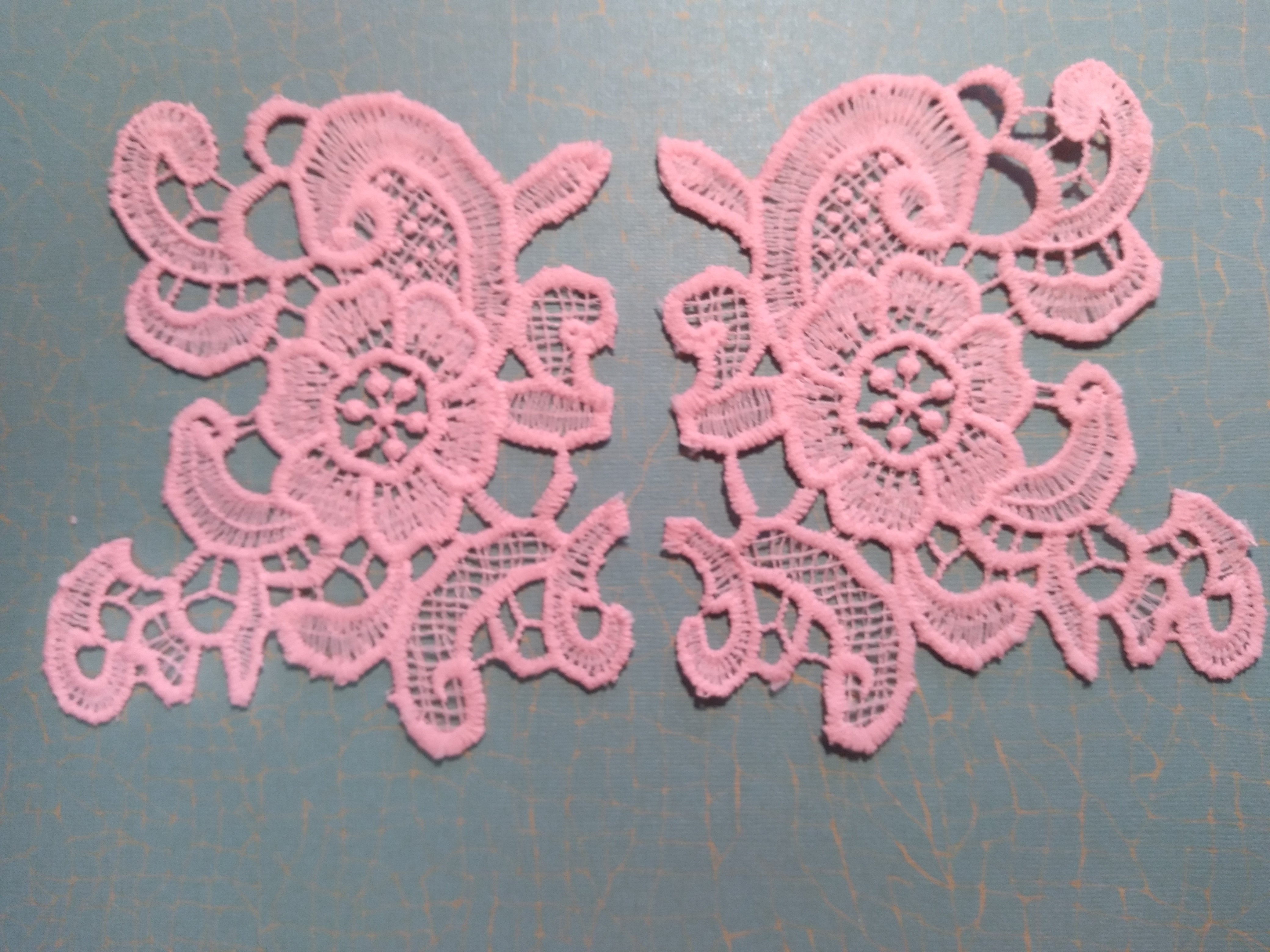 2-Piece Lace Applique in Salmon-8