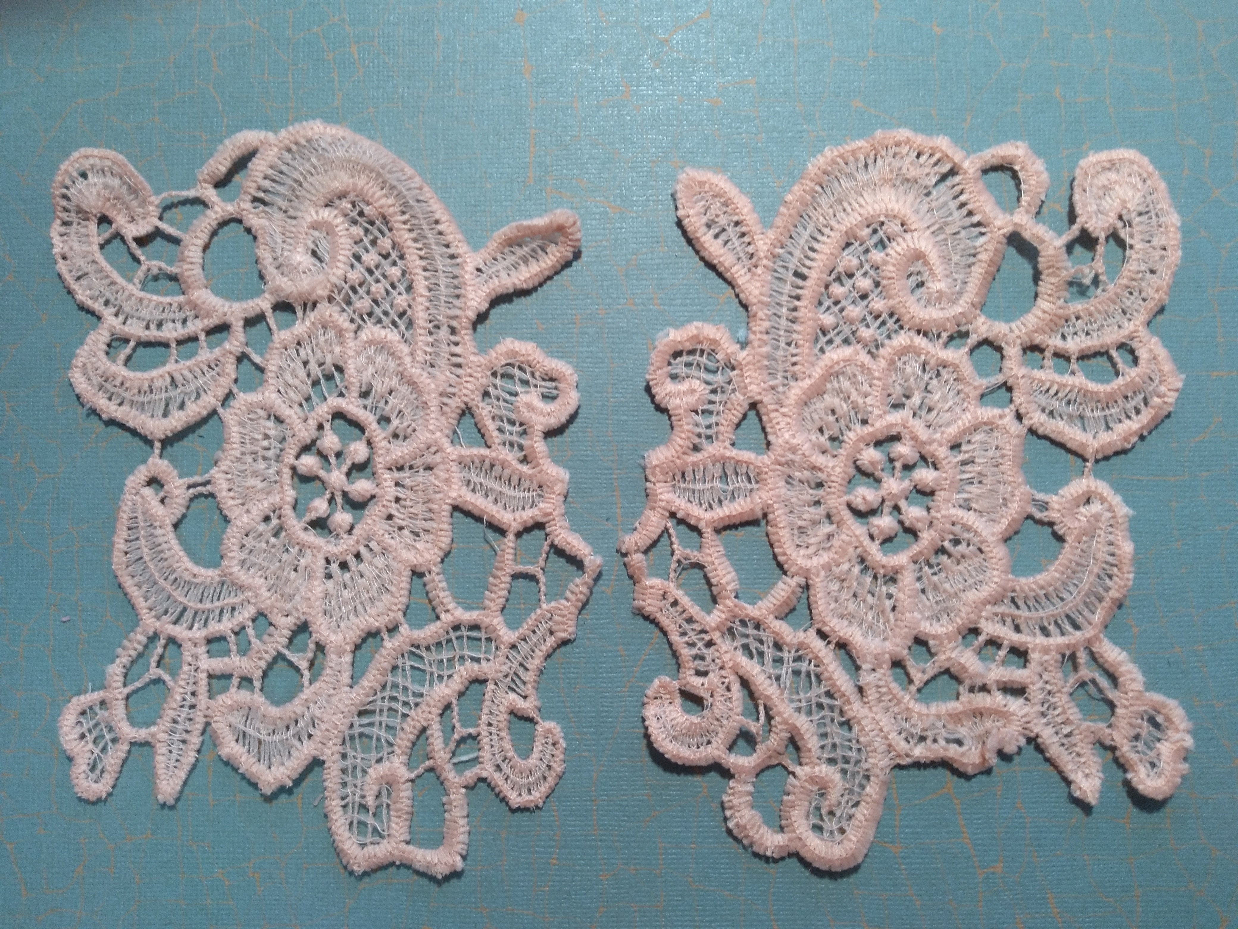 2-Piece Lace Applique in Light Peach-6