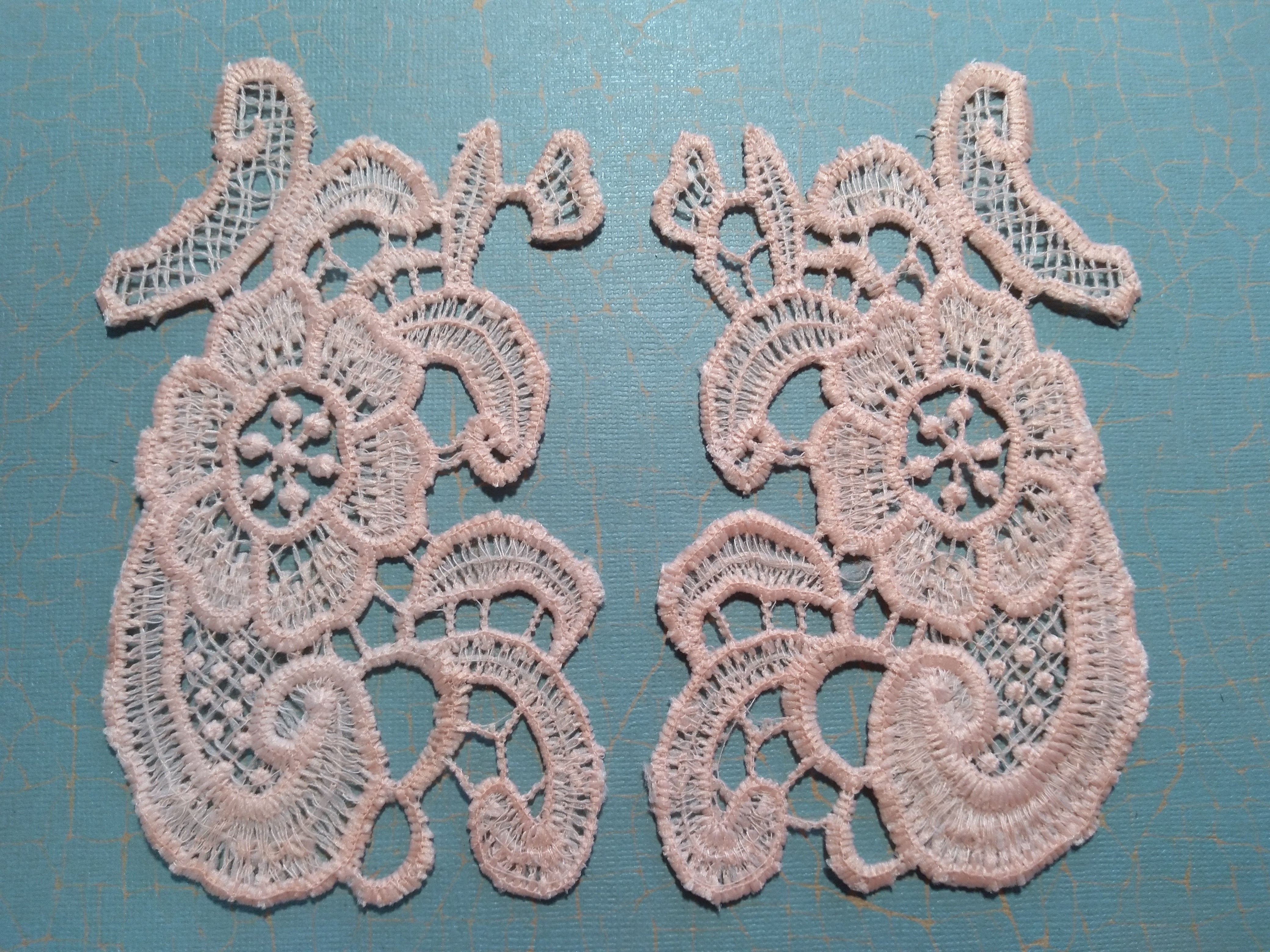 2-Piece Lace Applique in Light Peach-8