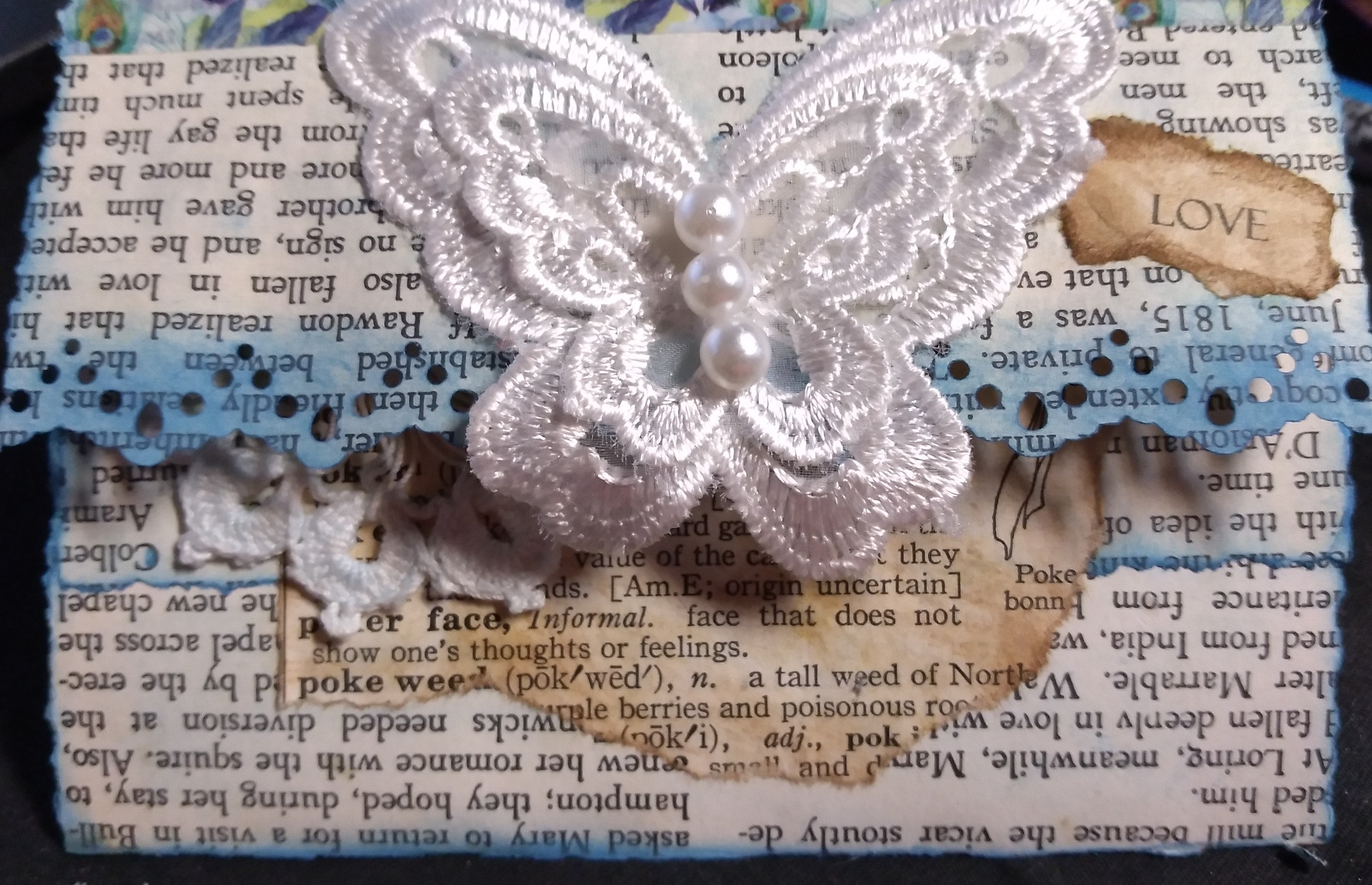 YouTube Project #13--A Folding Pocket Made From Old Book Pages