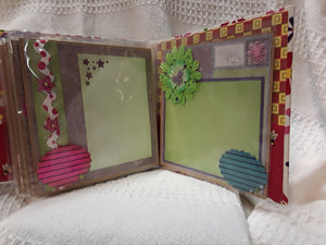 Colorful Flowers Scrapbook