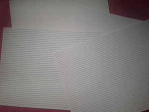 Full Page Lined Journal Sheets--Mixed Colors