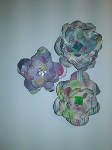 Hand-Cut Paper Flowers in Multi Colors