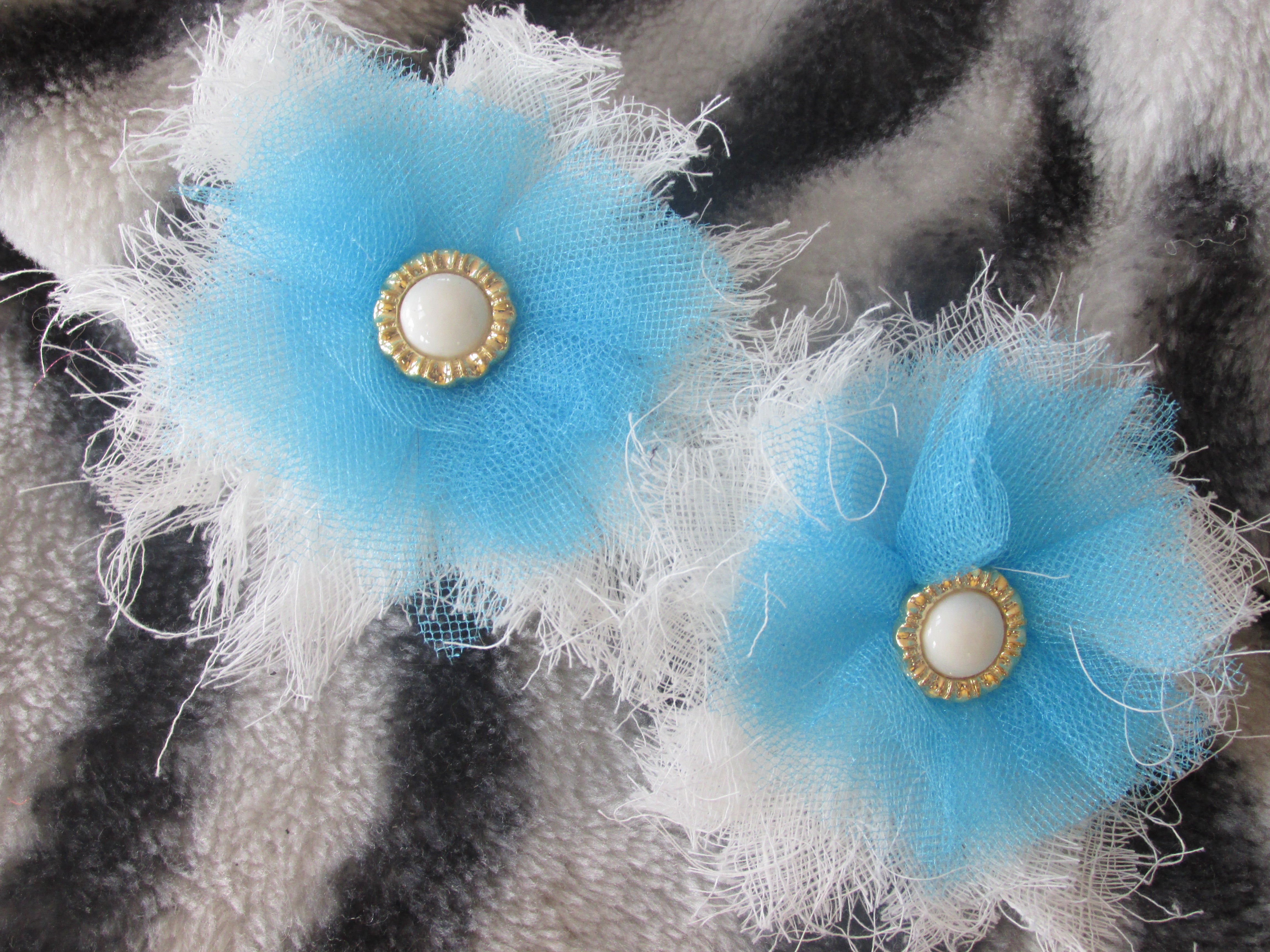 Cheesecloth and Tulle Flowers