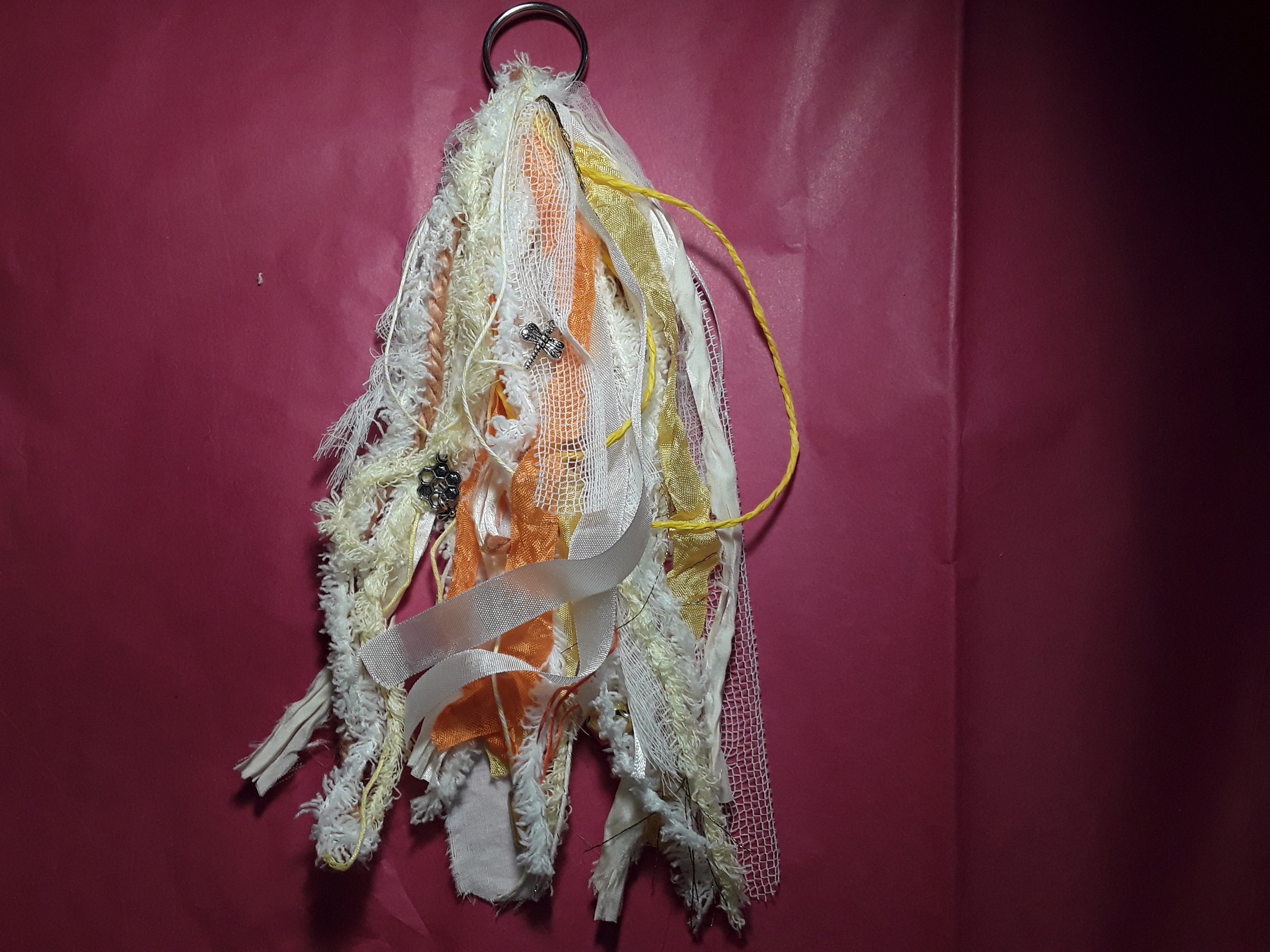 Scrapbook Spine Tassel in Yellow and Orange