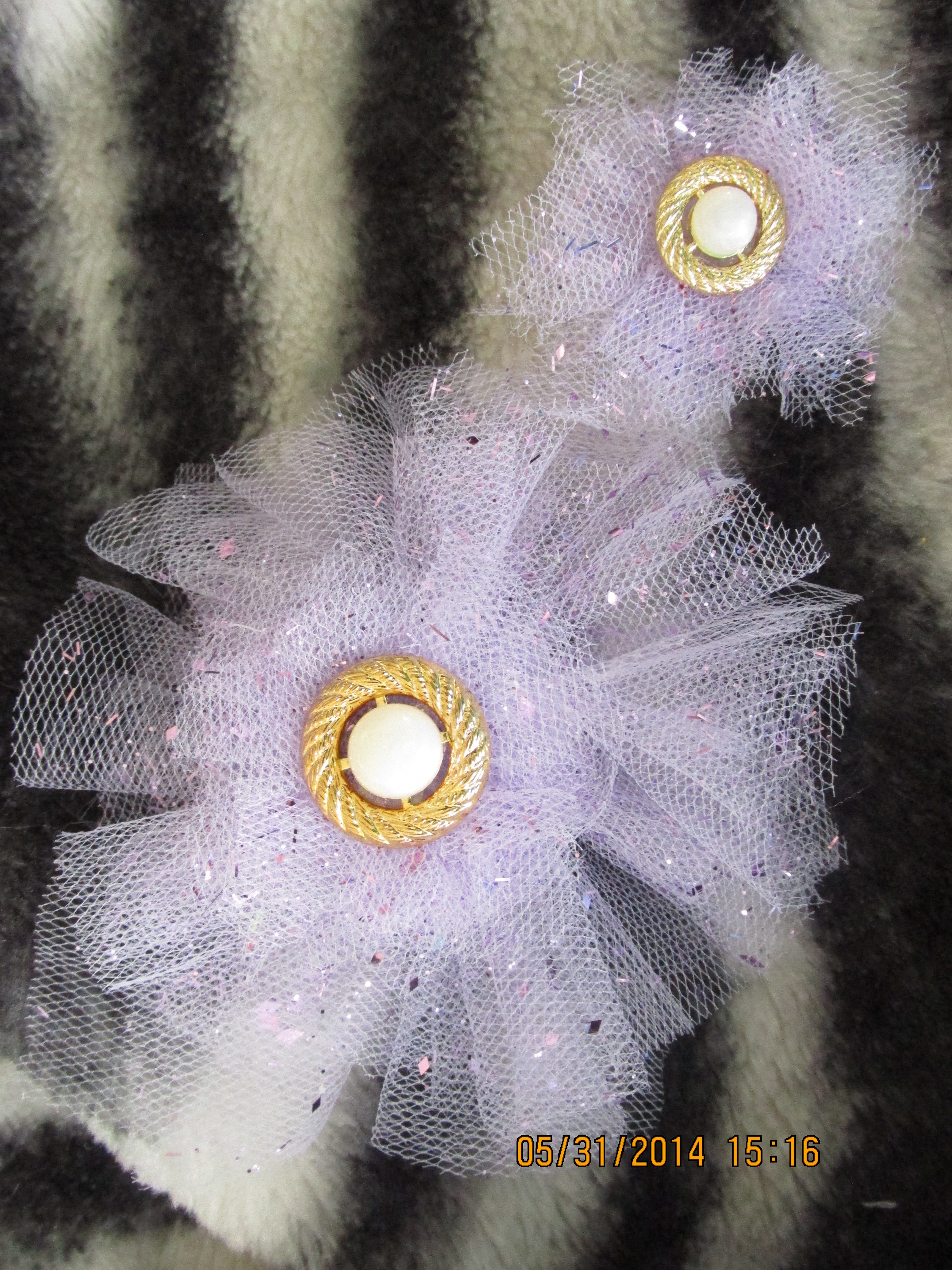 Light Purple Tulle Flower